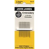 Colonial Needle John James Embroidery Hand Needles Size 8, 16/Pkg