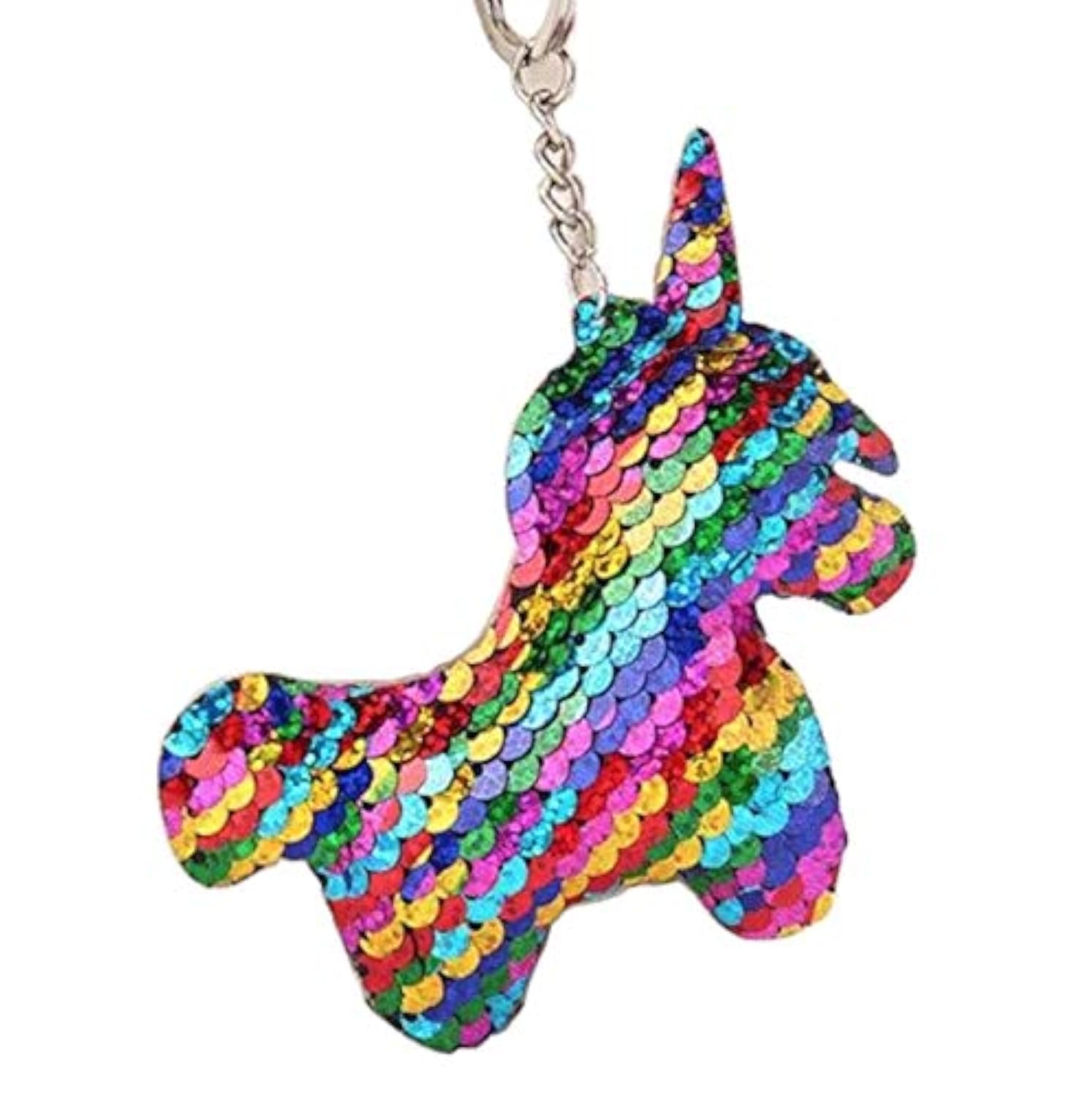 CrownOfRibbons Unicorn Keyring, Sparkly, Keychain, Car Keyring, House Keys