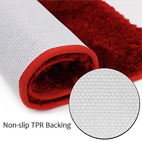 image for 3-Piece Washable Bathroom Rug Set, Uphome Mat Set -- Customized Super 