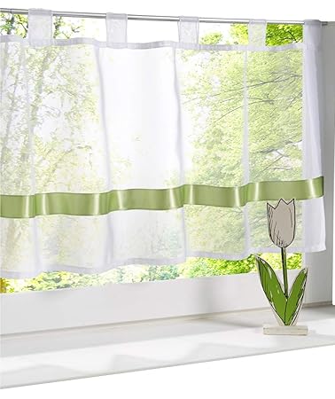 Amazon Com Zebrasmile 1 Pcs Half Window Curtains Window Tier