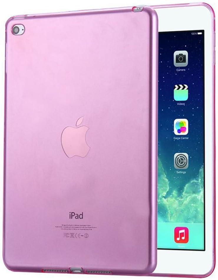 FAS1 Case for iPad Air 1 Case Cover,NEW Clear Soft TPU Skin Gel Silicone Back Case Protector for Apple iPad Air 1 (Pink)