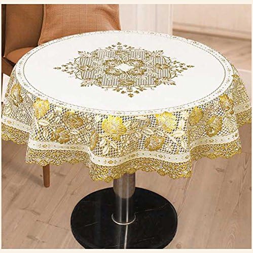 GFYWZ Round waterproof hollow table mat, circle diameter 90cm