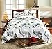 The Paragon Christmas Village King Size Duvet Cover Set - Soft Microfiber Reversible Comforter Cover, Holiday Printed Pattern, Easy-Care Comfortable Duvet Cover with Matching Standard Shams