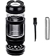 AiTURE Upgrade Herb Grinder 110ml LED Light Spice Grinder with Pipe/Clean Brushes for Easy Storage and Carrying