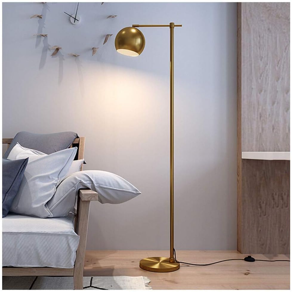 RUXMY Moderne Stehlampe Persönlichkeit Kreative runde Lampenschirm