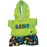 Casdon Build-A-Bear Mini Green Rawr Outfit Pack, 9 Inch, Ages 3+ | 4 mix-and-match outfits for 9-inch Mini Build-A-Bear toys, featuring the fun Green Rawr collection.