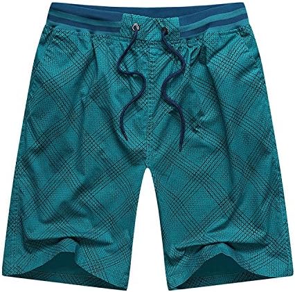 Japanese Original Single Middle-Aged Casual Five Shorts Men's Loose Cotton Beach Pants,Light Blue,XL