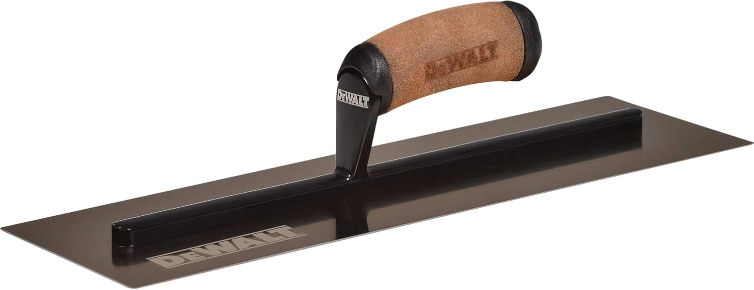 DEWALT 18" Drywall Trowel TripleHardened Stainless Steel, High