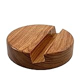 LUCENTIS Rose Wood Phone Stand, Round Shape, Single