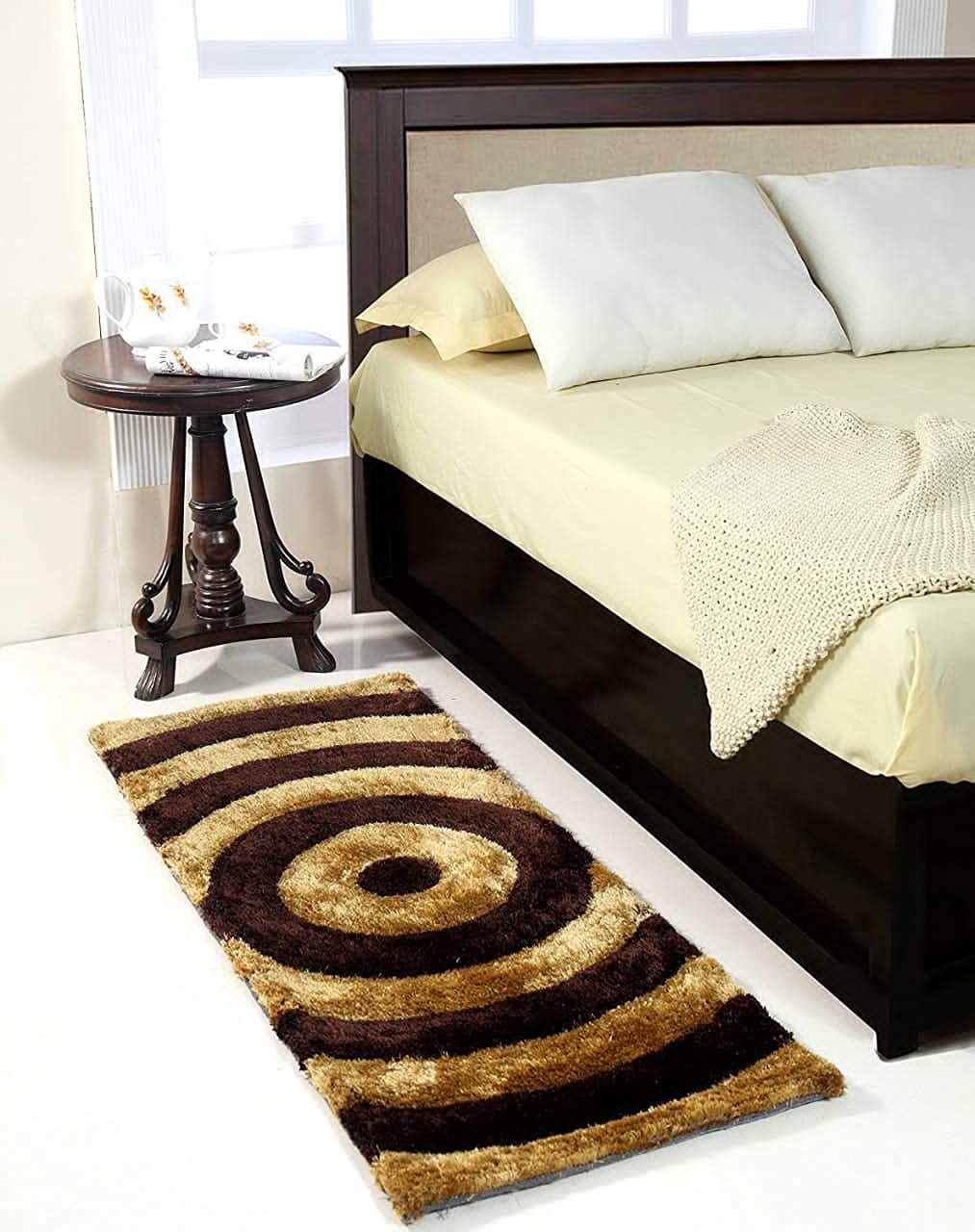 Buy Beautiful Ghar Half Bed Runner Shaggy Bedside Rugs Super Soft Fur