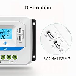 EPEVER Solar Charge Controller 10A 12V/24V Auto
