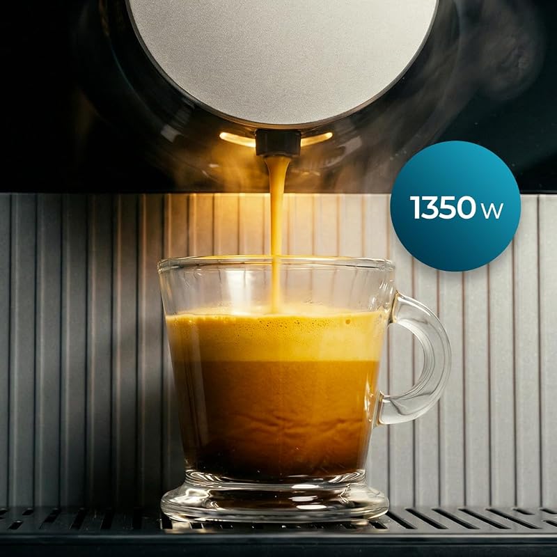Macchina da Caffè Superautomatica Compatta Cremmaet Cube. 1350W, Sistema Pressatura 10g, Pre-Infusione, 19 Bar, Sistema Thermoblock, 5 Livelli Macinatura, Pannello Controllo Tattile