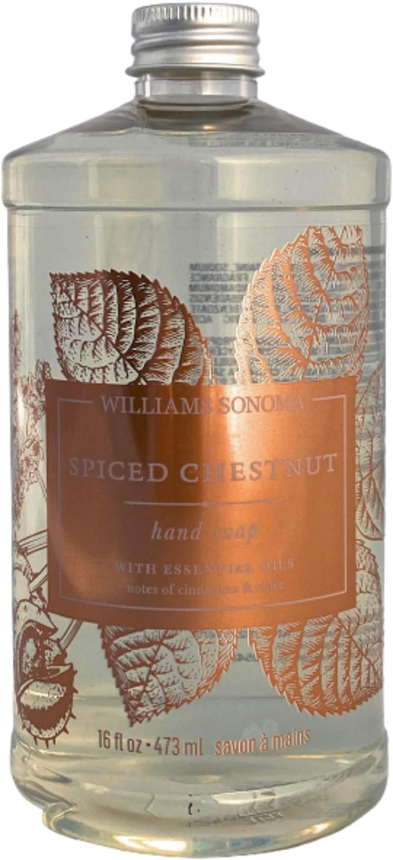 William's Sonoma Spiced Chestnut Hand Soap with Essencial Oils