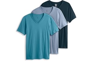 Jockey T-Shirts for Men - V Neck Undershirts, Cotton Men's T-Shirts - 3 Pack