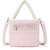 WESTBRONCO Small Puffer Crossbody Bags for Women Mini Tote Bag, Puffy Nylon Shoulder Purse, Womens Quilted Handbags