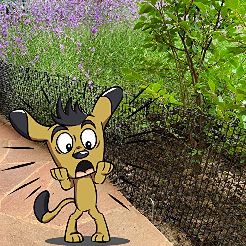 Mood Lab Cat Scat Spike Mat - 6.5 ft Roll - Anti-Cat and Pet Prickle Strip with 8 Garden Staples - Thumbnail 3