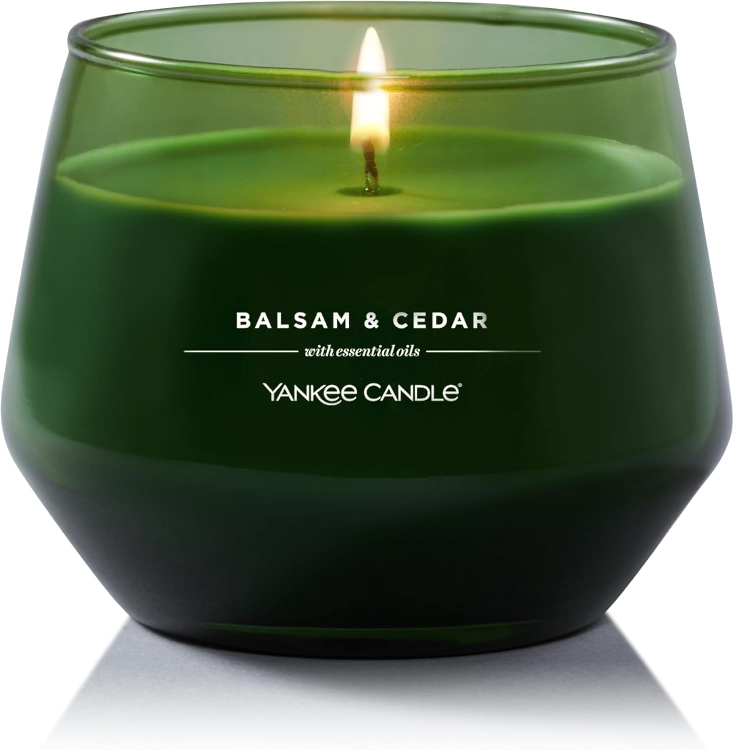 Candles & Holders - Yankee Candle Studio Medium Candle, Balsam & Cedar, 10, Home Décor