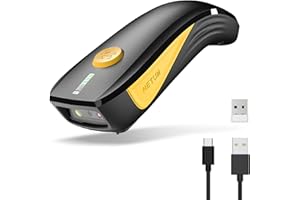 NETUM CS7501 QR Code Scanner – Upgraded Bluetooth Barcode Scanner, Mini Portable 1D & 2D Barcode Reader for Inventory Management, Cordless Image Scanner for Tablets, Android, iOS, PC, and POS Systems