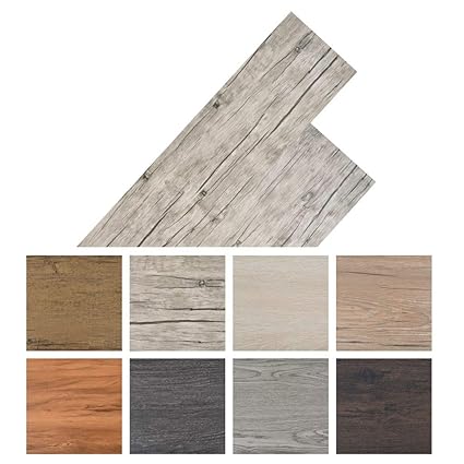 Tidyard Vinyl-PVC Laminat Dielen, Bodenbelag, 5,26 m², Rutschfest, Wasserfest, Schwer Entflammbar, Schimmelbeständig, für Küc