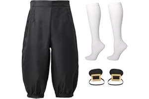 BLESSUME Medieval Mens Pants Colonial Knicker Pants Socks Shoe Covers
