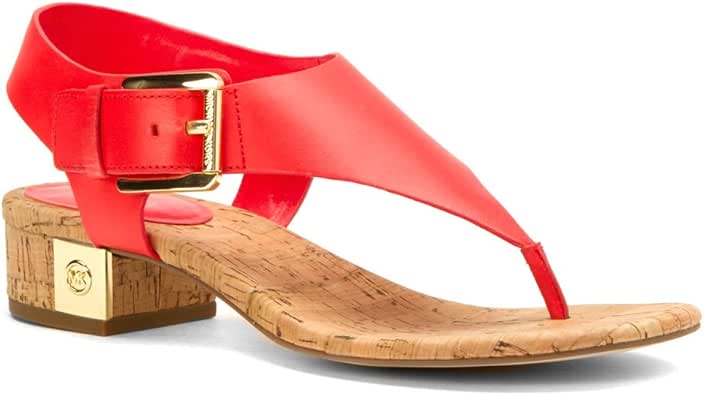 Amazon.com | Michael Michael Kors Women's London Thong Sandal Coral Reef 5.5 M | Flip-Flops