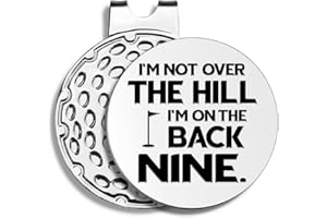Pishovi Funny Golf Ball Markers with Hat Clip, Men Golf Accessories, Birthday Retirement Golf Gifts for Dad, Husband, Grandpa, Golf Lover