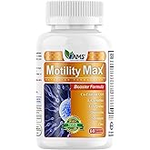 Motility Max – Supports Sperm Motility & Reproductive Health Promotes Healthy Blood Flow, Libido & Testosterone Levels Antioxidant Formula with L-Arginine, L-Carnitine & Essential Nutrients 60 Capsule