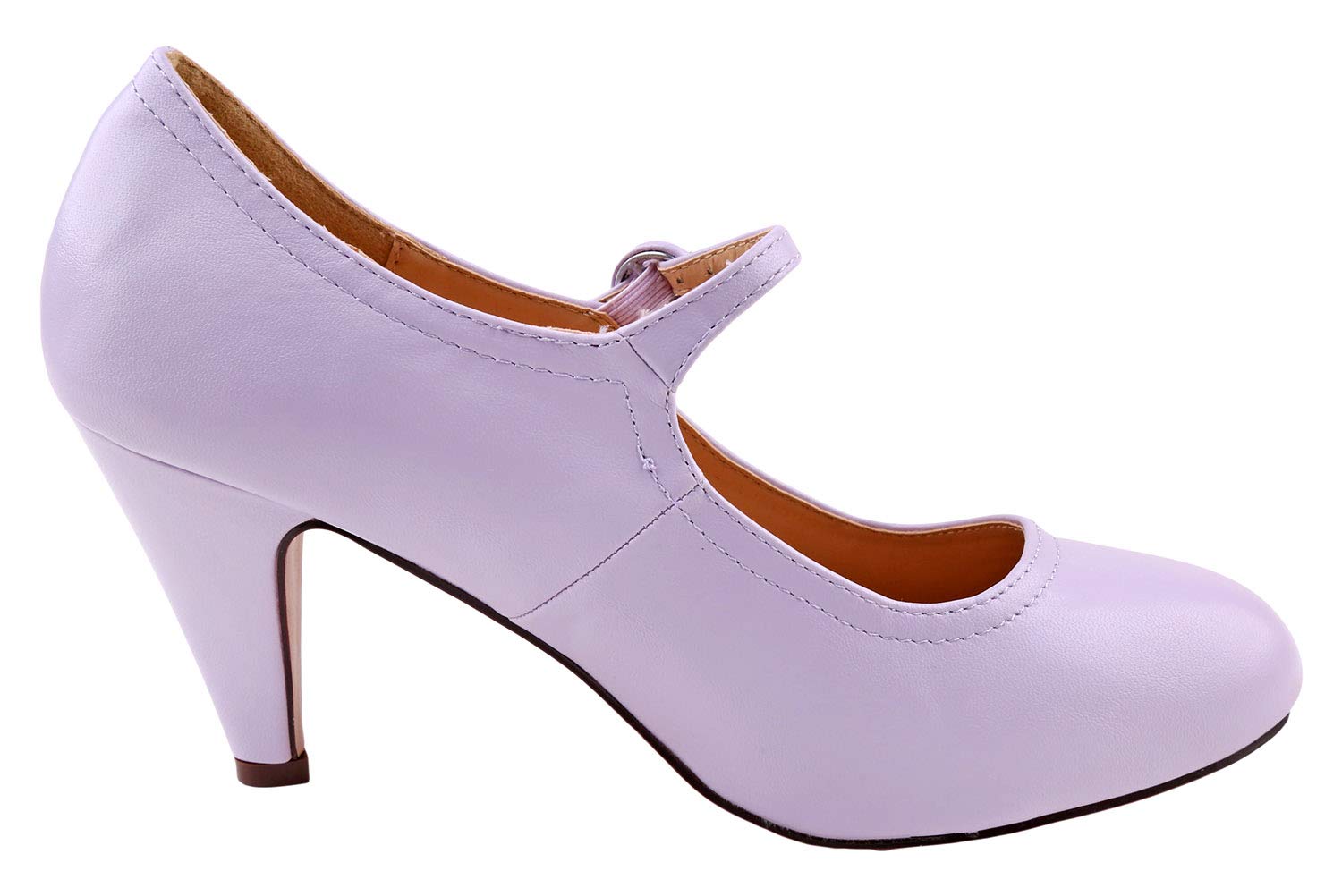 Chase & Chloe Womens Kimmy Regular 21 Sandal Shoes Lavender 7 - Image 3