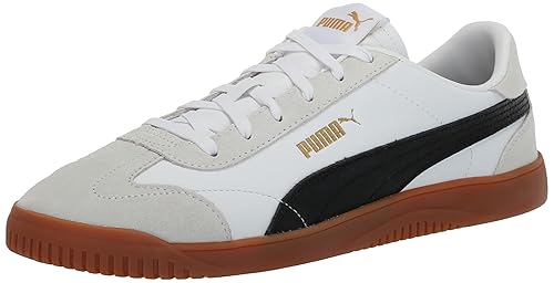 Puma Men's Club 5v5 Shoes Sneaker, White Black-Feather Gray, 8.5