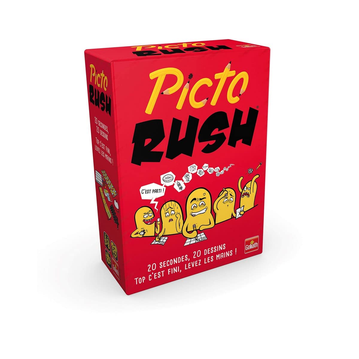 Goliath - Picto Rush - Board Game with Board - Can You Recognize Your Drawing - Drawing Game - To Play with Family or Friends - From 3 to 8 Players - From 10 Years