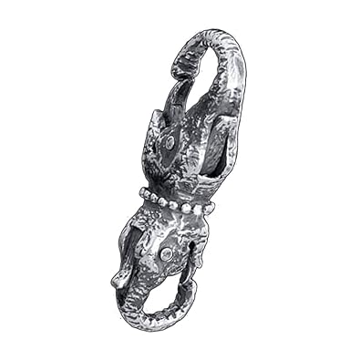 MATERIA Elefant Karabiner Verschluss 925 Silber - Wechselverschluss Für Armbänder
