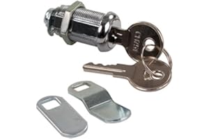 JR Products (00325) 1-1/8" Standard Compartment Door Key Lock