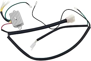 BSNOVT 136-7879 Voltage Regulator with Harness,Compatible with Exmark Quest Radius E/S Series and Toro TimeCutter/Titan/Z-Master,Replace 127-9219