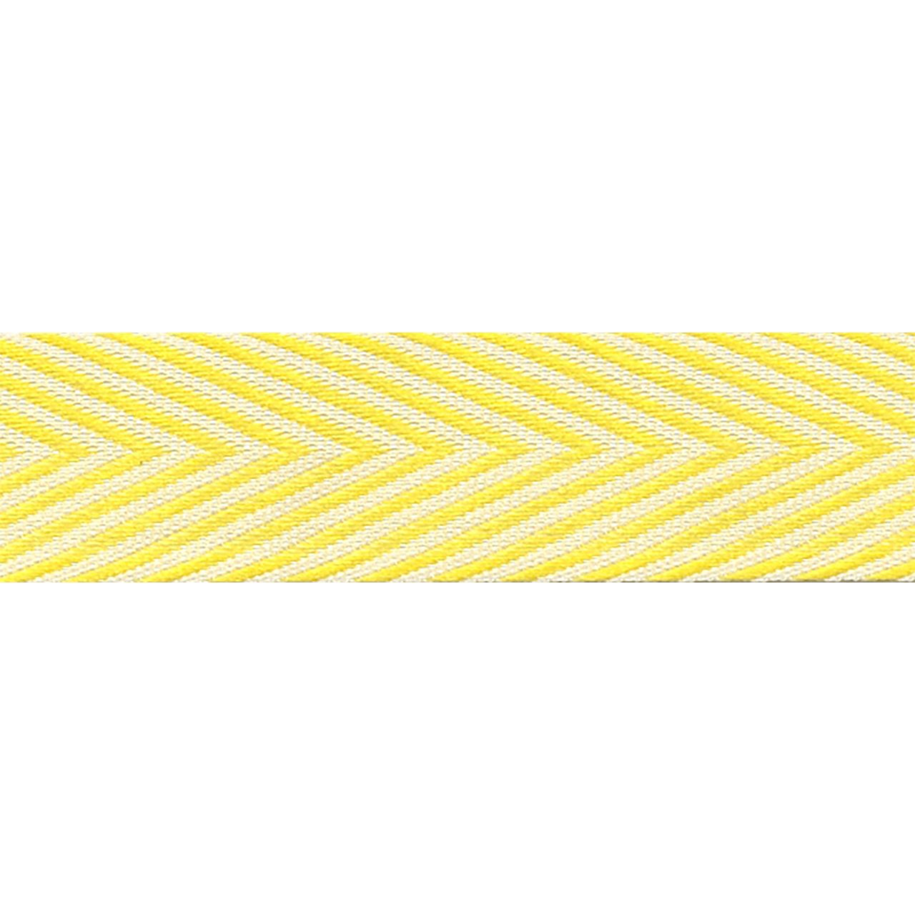 Morex Ribbon 2219.16/25-615 Polyester Herringbone Craft Supplies, 5/8" by 25 yd, Light Yellow