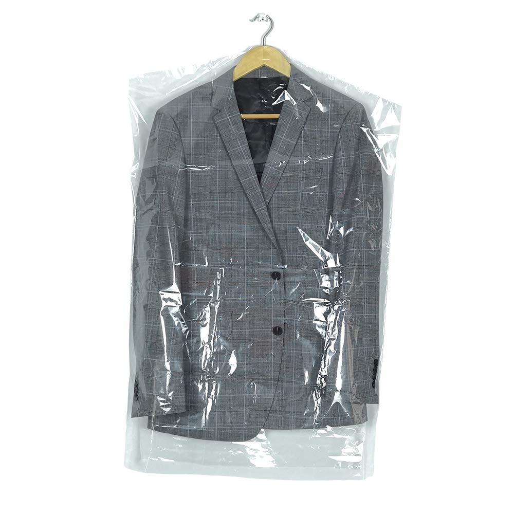 Photo 1 of 10Pcs Transparent Plastic Garment Covers 35.4inch Hanging Clothes Dust-Proof Protector Bags Suitable for Home Storage Clothing Stores & Dry Cleaning Laundrette.