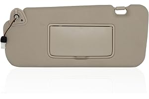 CRAZYPARTS Left Driver Side Sun Visor Compatible with Nissan Murano 2009 2010 2011 2012 2013 2014 Sunshade Replacement # 96401-1AA1B (Beige)