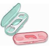 Setaria Viridis Flosser Dispenser Dental Floss Case Travel Floss Professional Toothpicks Sticks with Travel Case Superfine Floss Picks Dental Picks for Teeth Cleaning