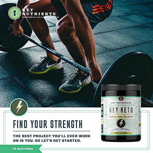 Exogenous Ketone Supplement, Key Keto 15 Servings Lemon Lime Sherbet