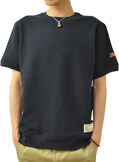 Amazon ジーンズバグ Jeansbug Ft半袖スウェット オリジナル タグ 刺繍 フレンチテリー スエット トレーナー メンズ レディース 大きいサイズ Ftssw Tgem M クロ 2 トレーナー パーカー 通販