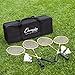 Champion Sports Outdoor Badminton Set: Net, Poles, 4 Rackets, 4 Shuttlecocks & Bag - Portable Equipment for Backyard Games, Team Sports