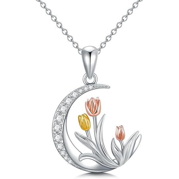 Collar De Lirio Del Valle Para Mujer, Collar De Cadena