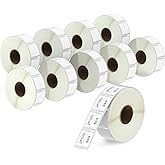 BETCKEY - Compatible DYMO 30333 (1/2" x 1") Extra Small 2-Up Labels - Compatible with DYMO Labelwriter 450, 4XL, NOT FIT 550 & 5XL [10 Rolls/10000 Labels]