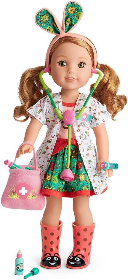american girl welliewishers camille doll & accessory set