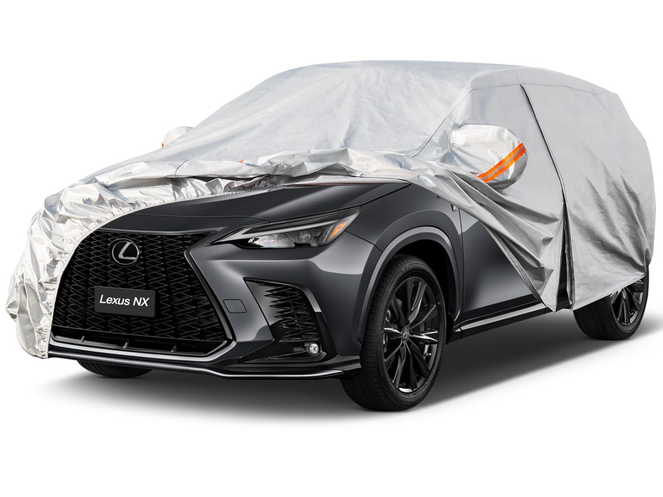 Photo 1 of Kayme 6 Layers SUV Car Cover Custom Fit for Lexus NX 300 350 (2015-2025) Waterproof All Weather for Automobiles, Outdoor Full Cover Rain Sun UV Protection.Silver