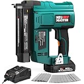 NEU MASTER Nail Gun Cordless with Battery, 2 in 1 Brad Nailer/Staple Gun | Advanced Cylinder-Driving System, Depth Adjustment, 20V Battery, for Home Improvement, Woodworking, Upholstery &amp; DIY