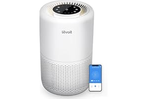 LEVOIT Air Purifier for Home Bedroom Dorm Room, Smart WiFi Alexa Control, AHAM VERIFIDE, 3-in-1 Filter with HEPA Sleep Mode for Allergens, Pollutants, Smoke, Dust, Core 200S-P, White