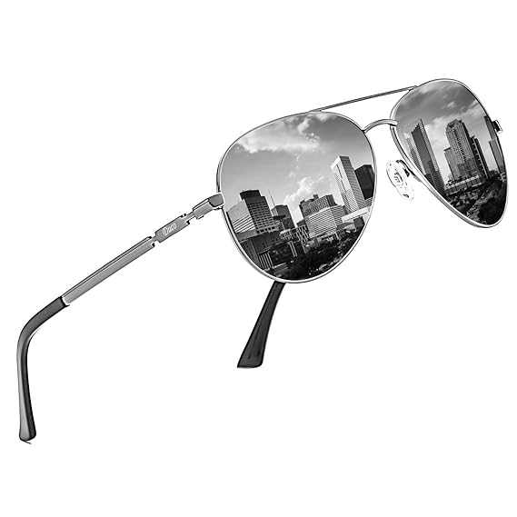 DUCO Coole Fliegerbrille Sonnenbrille Klassische Unisex Pilotenbrille UV400 Filterkategorie 3 CE 3025K