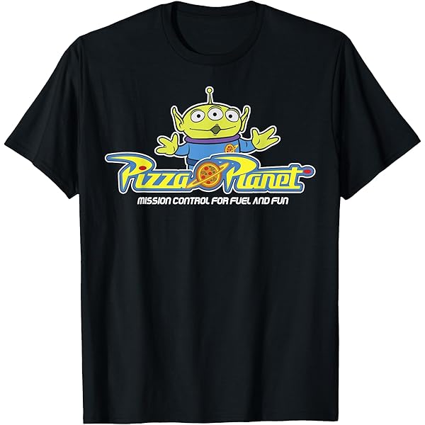 Disney　リンガーTシャツ　トイストーリー　Pizza Planet　宇宙 Amazon.com: Disney Pixar Toy Story Aliens & Pizza Planet T