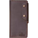 Premium Handmade Genuine Leather Men’s Wallet – 6 Credit Card or ID Card Slots, Long Elegant & Durable Bifold for Work, Travel, Gifts & Everyday Carry, Gift for Men