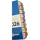 Book Tabs for ICD-10-PCS AAPC Expert 2026 Complete Official Codebook | Fully Laminated, Color-Coded, Removable, (Book not Included). Includes Blank Tabs and Alignment Card for easy installation